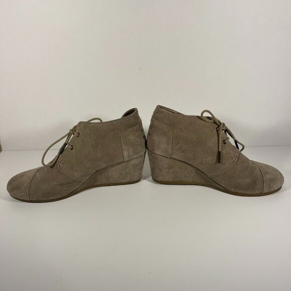 TOMS Ankle Boots Beige Size 10 Women's - Picture 6 of 7